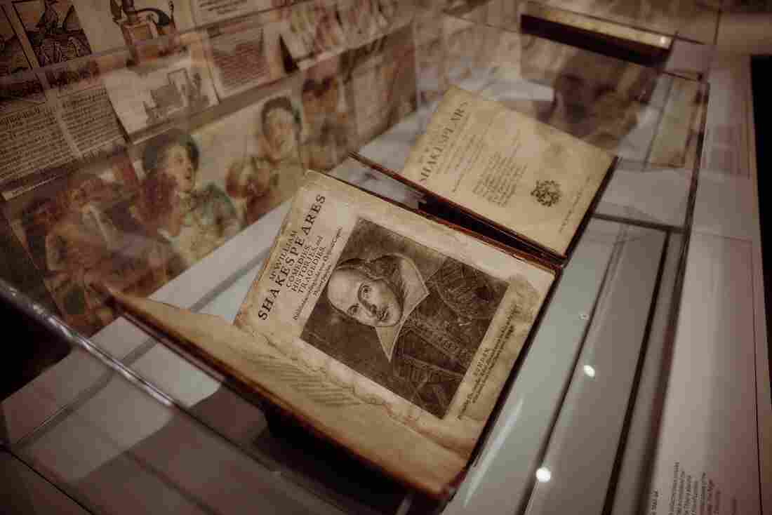 The main exhibit at the Folger Shakespeare Library