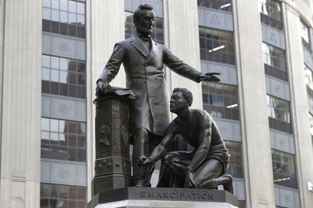 The Emancipation Memorial in Boston.