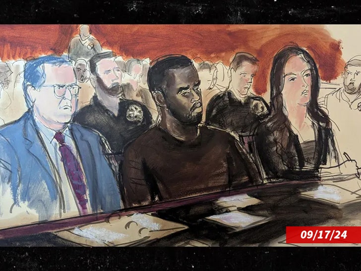 diddy courtroom sketch