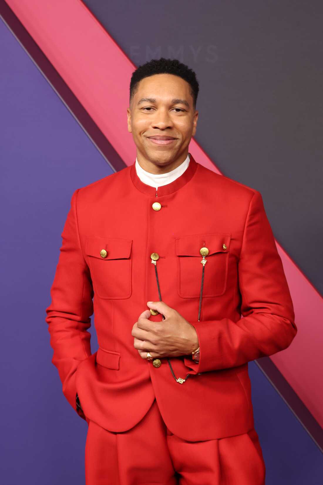 Aaron Moten attends the 76th Primetime Emmy Awards at Peacock Theater on September 15, 2024 in Los Angeles, California. (Photo by Amy Sussman/Getty Images)