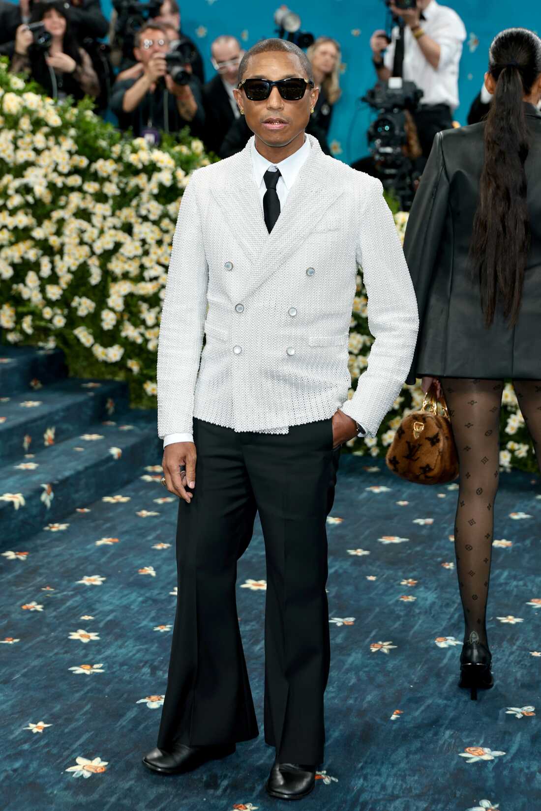 NEW YORK, NEW YORK - MAY 05: Pharrell Williams attends the 2025 Met Gala Celebrating
