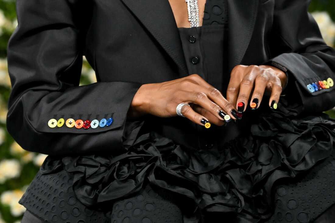 Ego Nwodim, fashion detail, at The 2025 Met Gala Celebrating