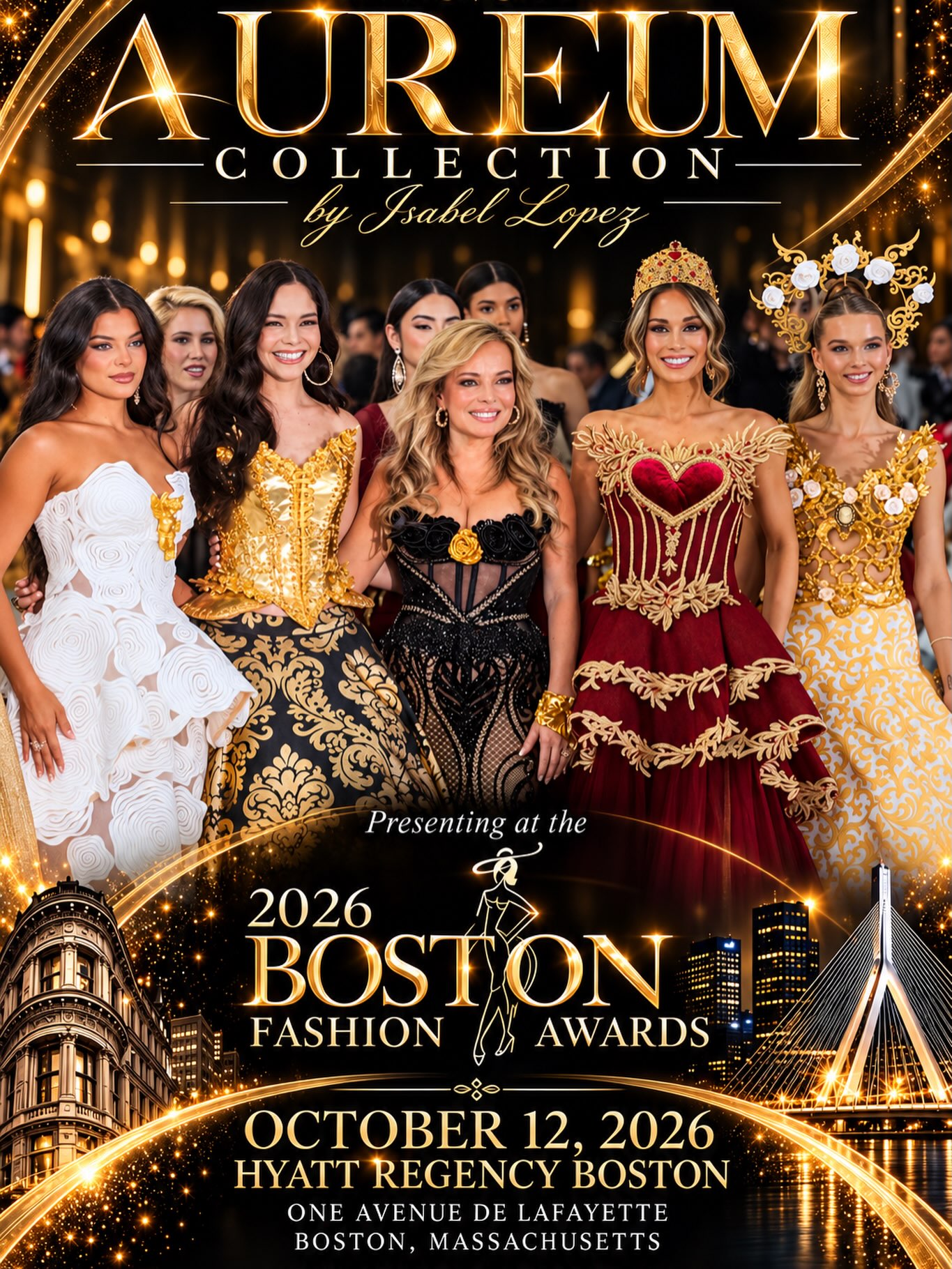 All the way from Miami, designer Isabel Lopez is bringing her wonderful creations to the Boston Fashion Awards runway! We are beyond excited to showcase her collection alongside an incredible lineup of talented designers as we celebrate 15 years of fashion, vision and dedication!! Link in bio ❤️‍🔥